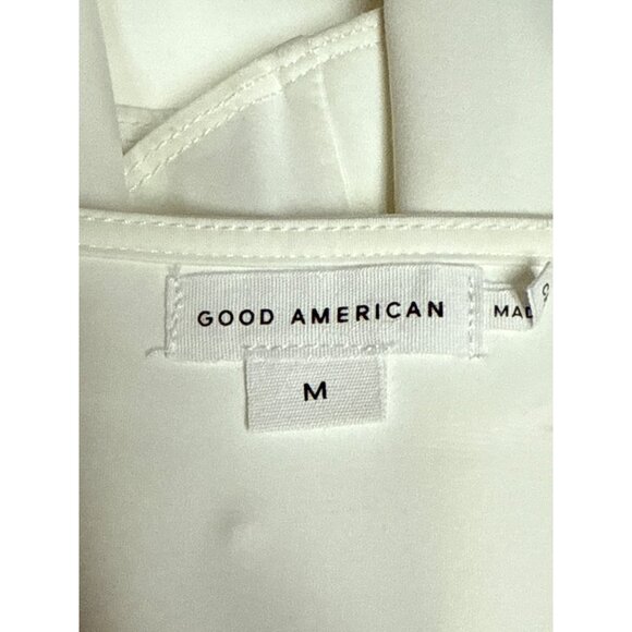 Good American Scuba Scoop Body Suit Women's White Long Sleeve Thong Medium NWT - Picture 10 of 12